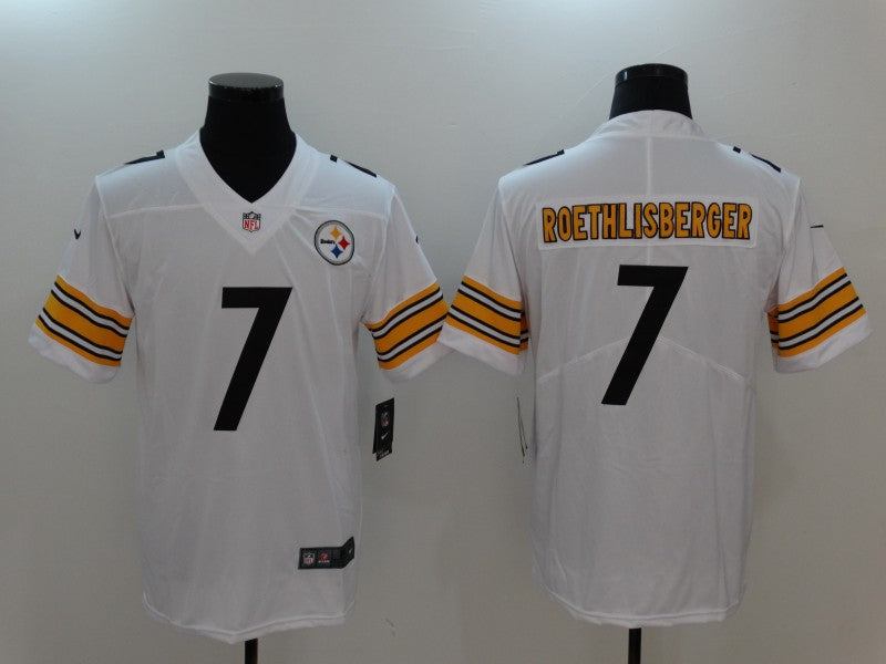 Men's Pittsburgh Steelers Ben Roethlisberger #7 White Game Jerseys