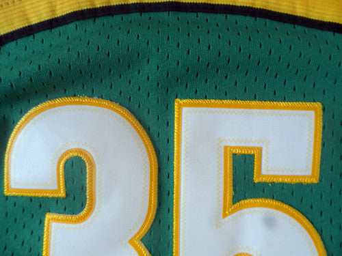 SuperSonics No. 35 Durant Green Retro Fan Edition New Fabric Jersey