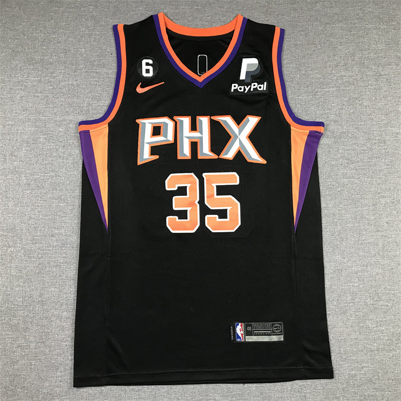 Men's Phoenix Suns Kevin Durant #35 Black 2022/23 Player Jerseys