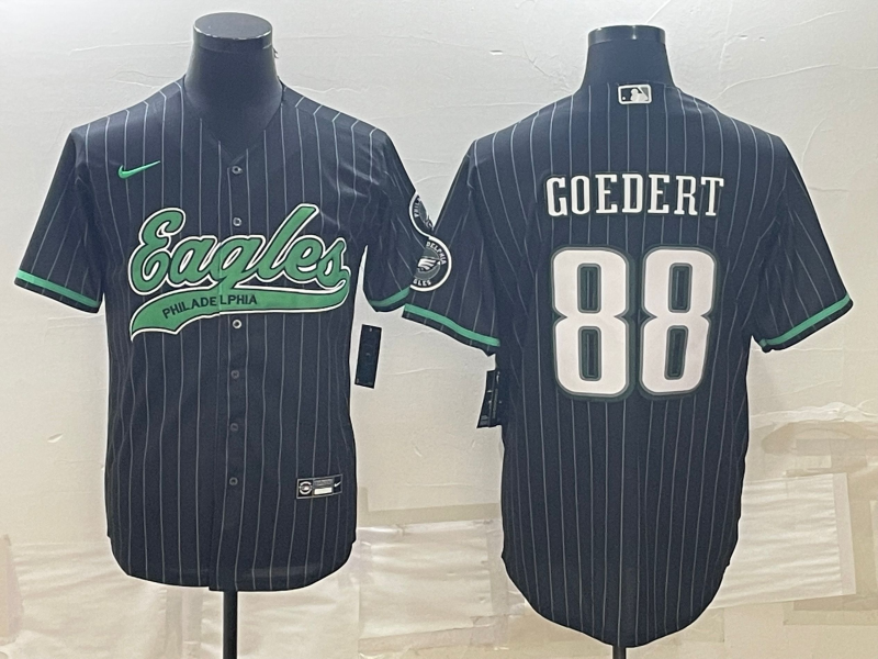 Men's Philadelphia Eagles Dallas Goedert #88 Black Player Jerseys Joint Edition