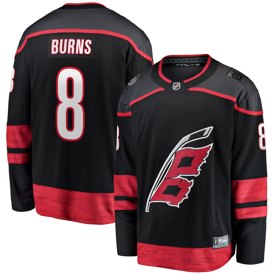 Men's Carolina Hurricanes Brent Burns #8 Black Player Jerseys