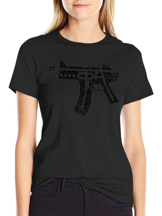 Black Gun Graphic T-Shirt - Edgy Streetwear