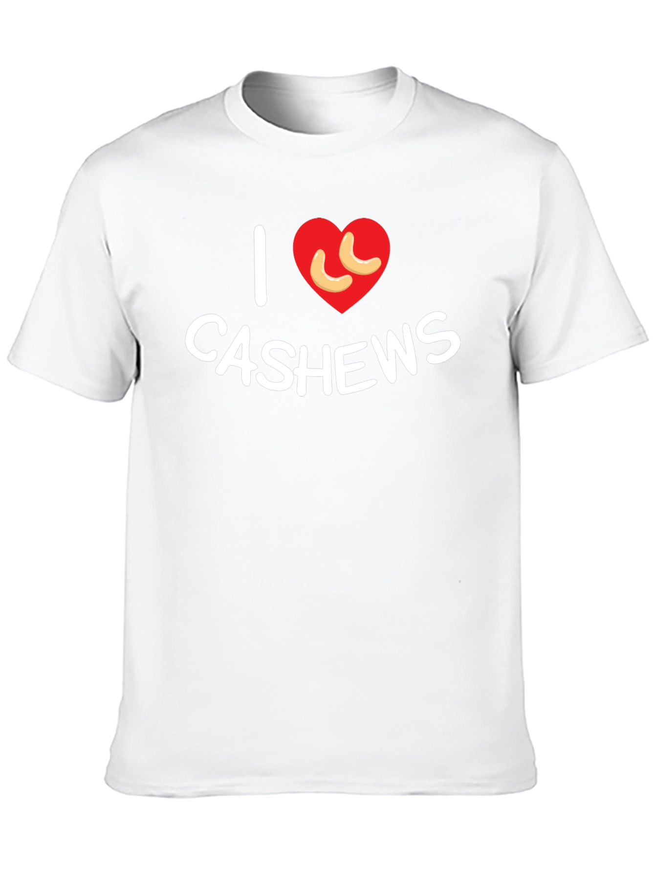 I Heart Cashews Black T-Shirt - Nut Lover Tee