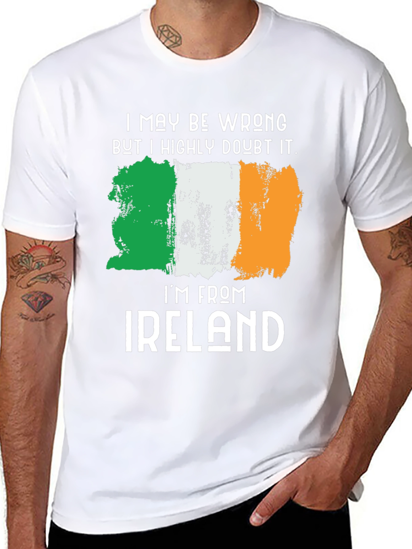 Funny Irish Flag T-Shirt - I May Be Wrong