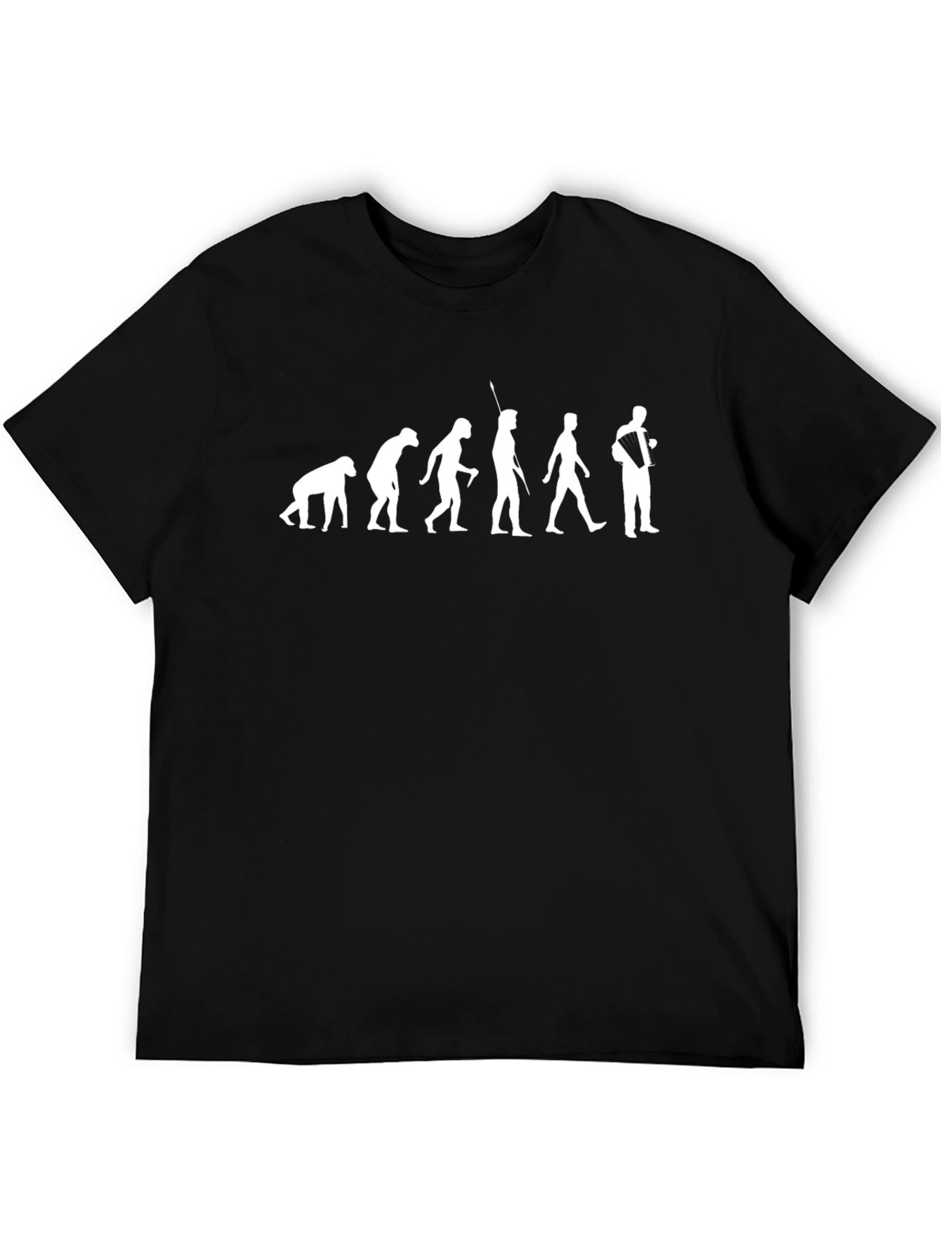 Evolution Accordionist T-Shirt - Black