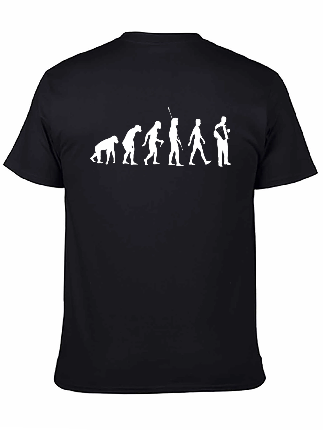 Evolution Accordionist T-Shirt - Black