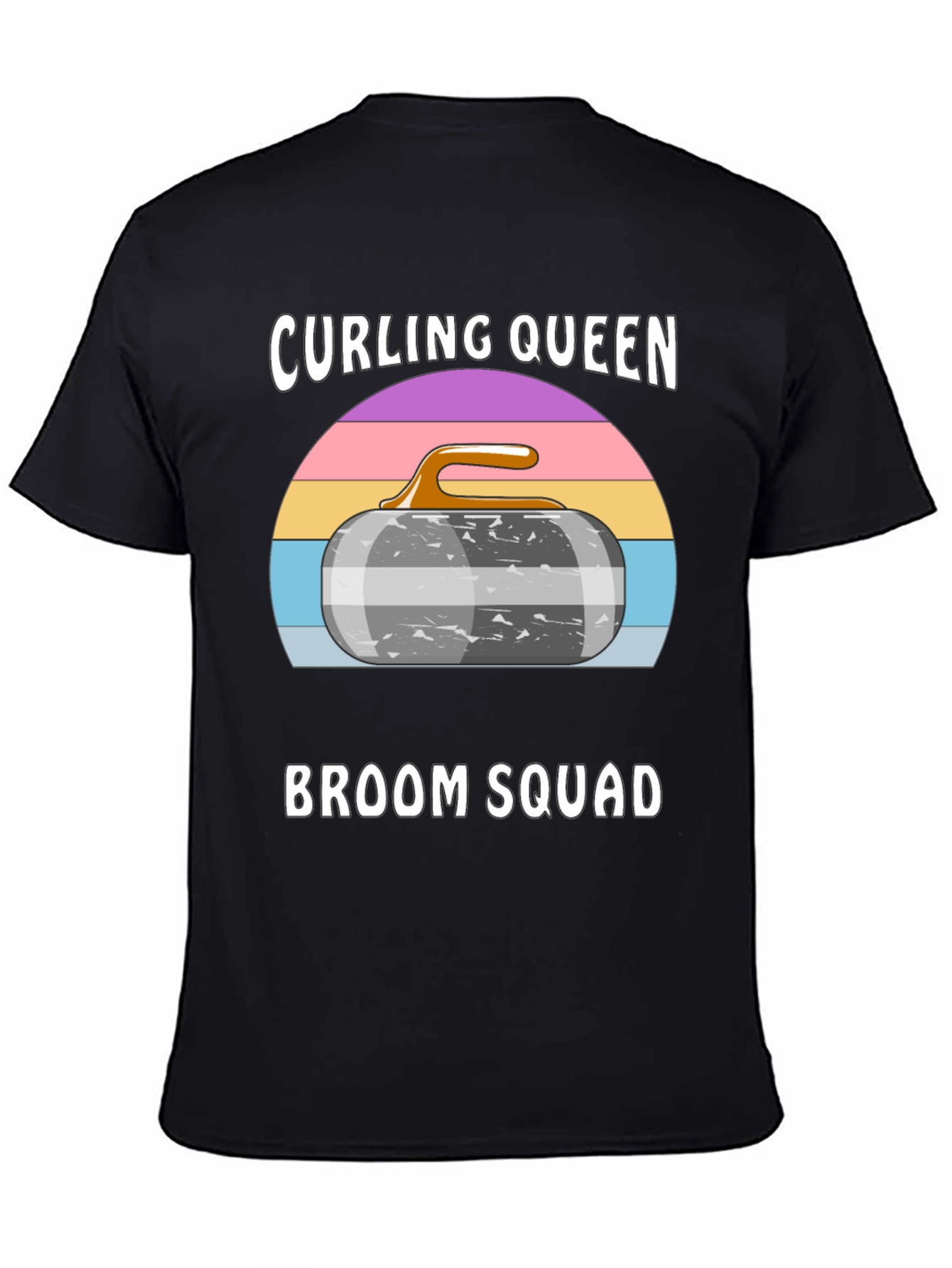 Curling Queen Broom Squad Graphic Tee