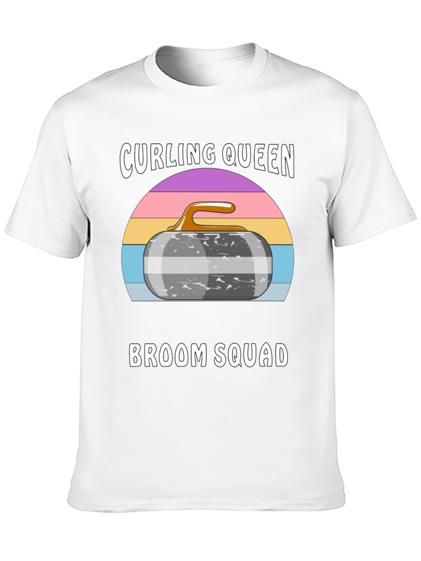 Curling Queen Broom Squad Graphic Tee