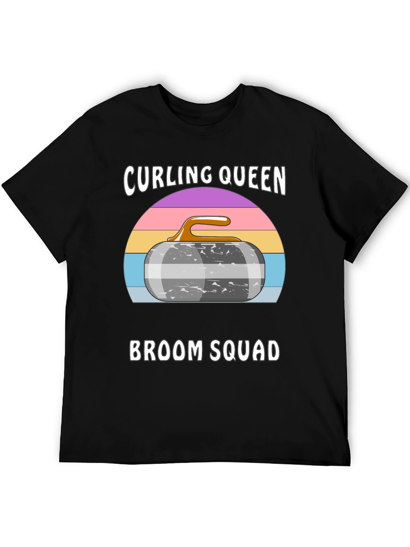 Curling Queen Broom Squad Graphic Tee