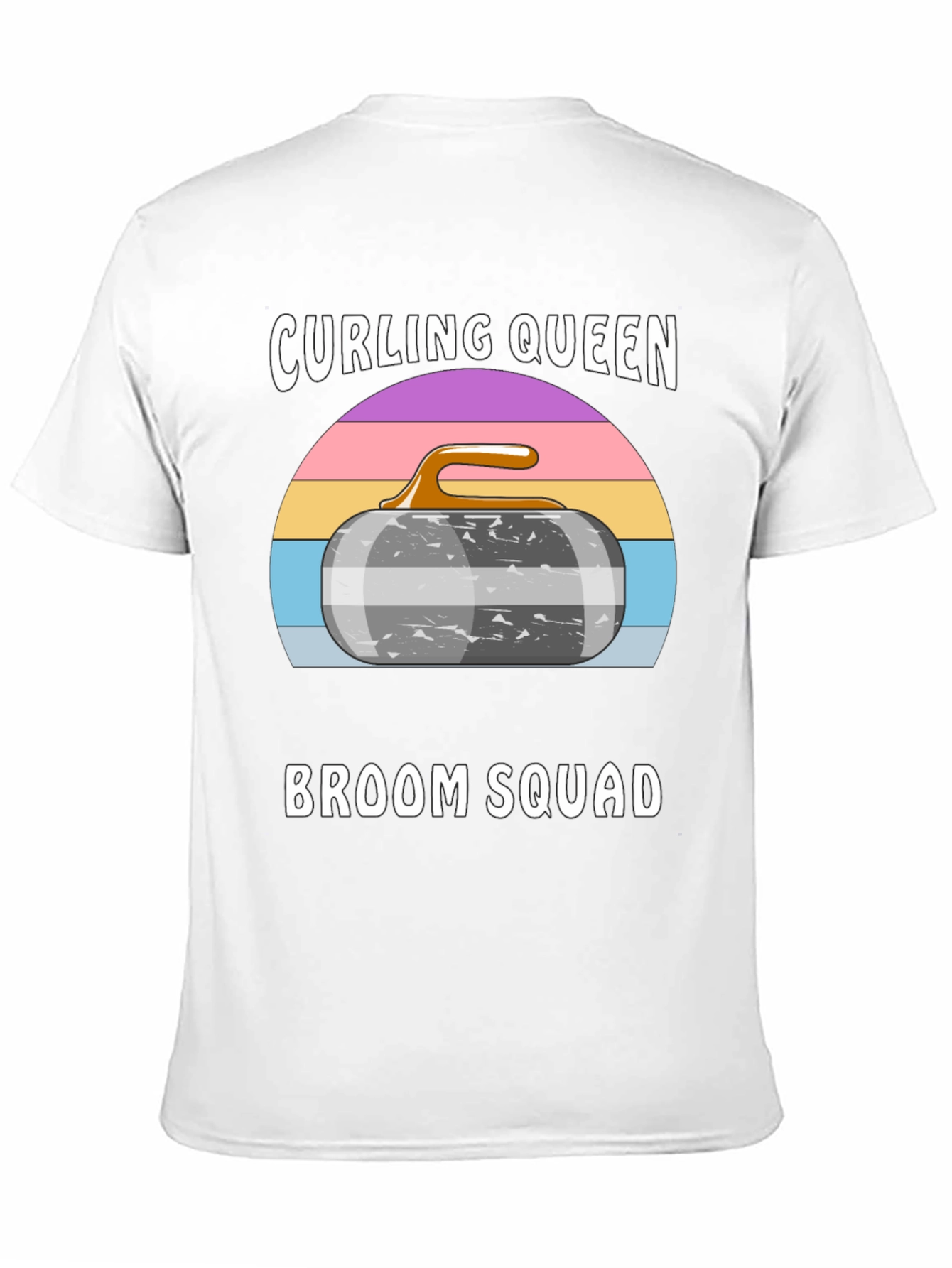 Curling Queen Broom Squad Graphic Tee