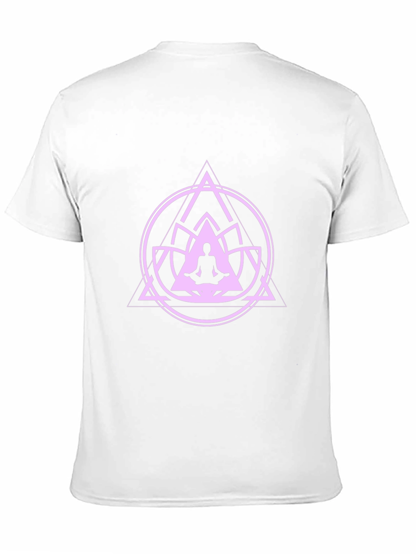 Meditative Mandala Graphic Tee - Black Cotton T-Shirt
