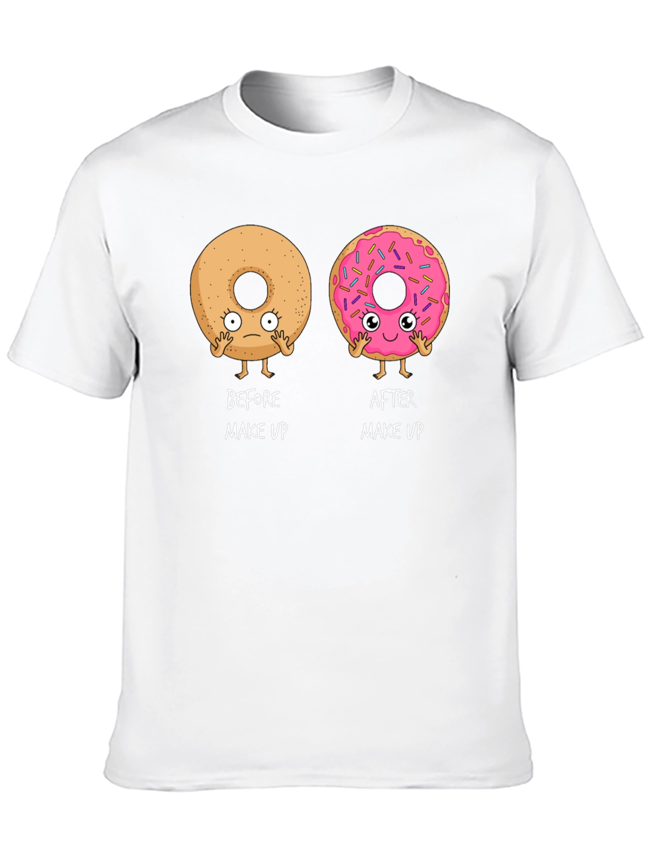 Funny Donut Makeup T-Shirt