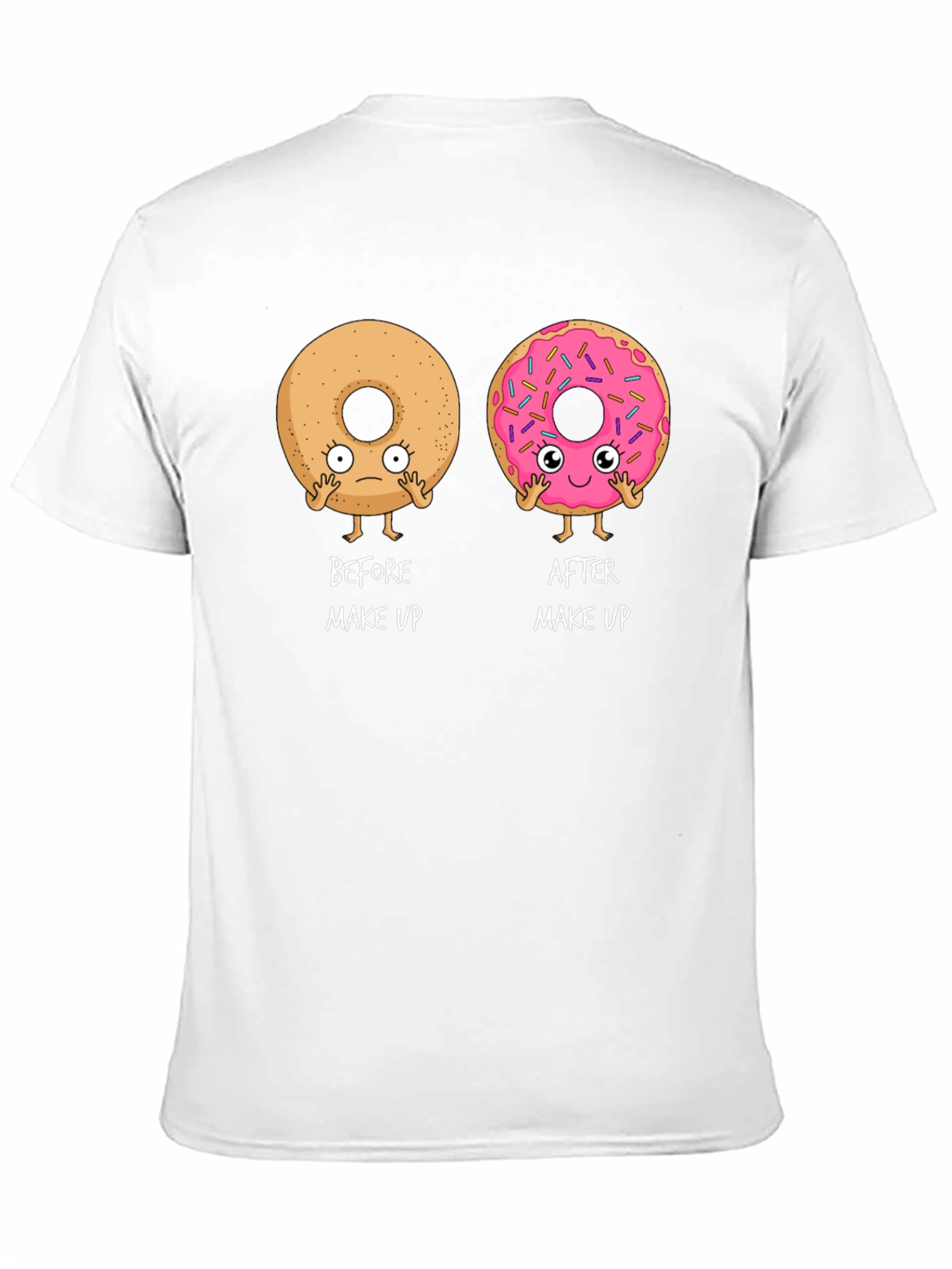 Funny Donut Makeup T-Shirt