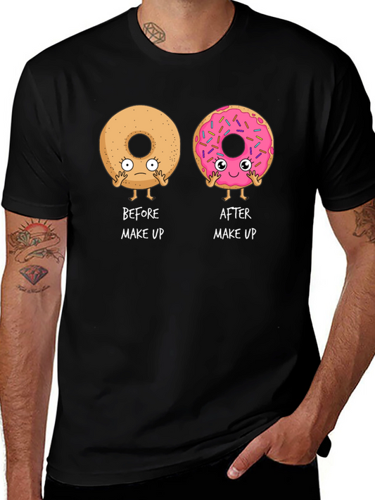 Funny Donut Makeup T-Shirt