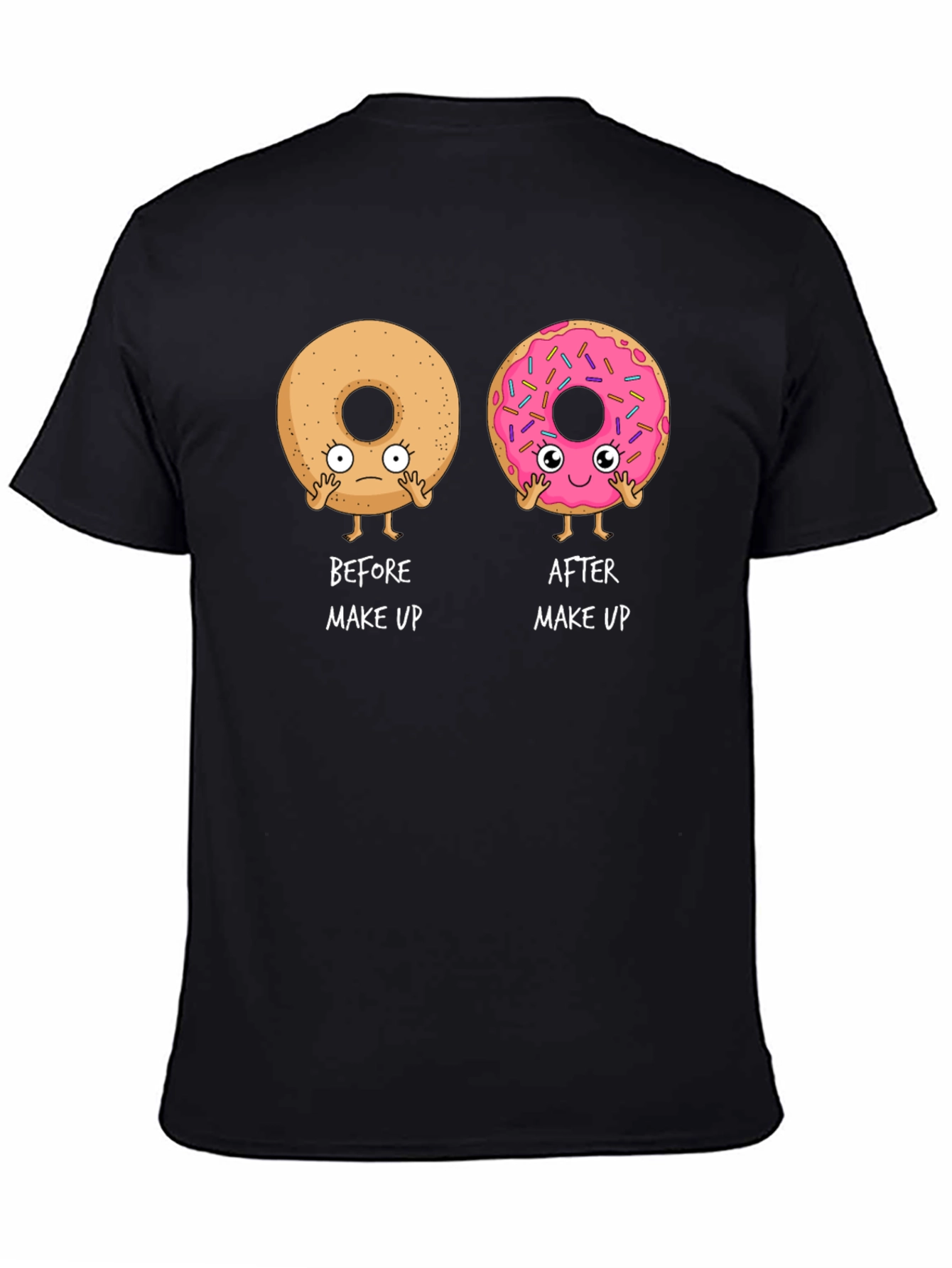Funny Donut Makeup T-Shirt