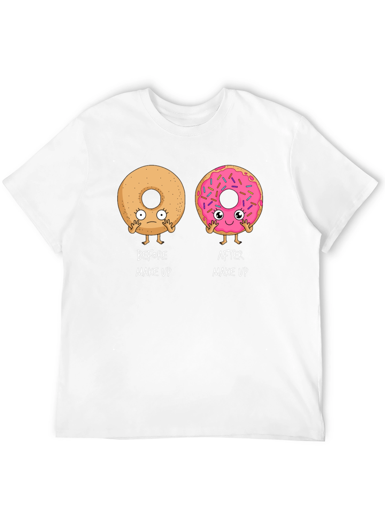 Funny Donut Makeup T-Shirt