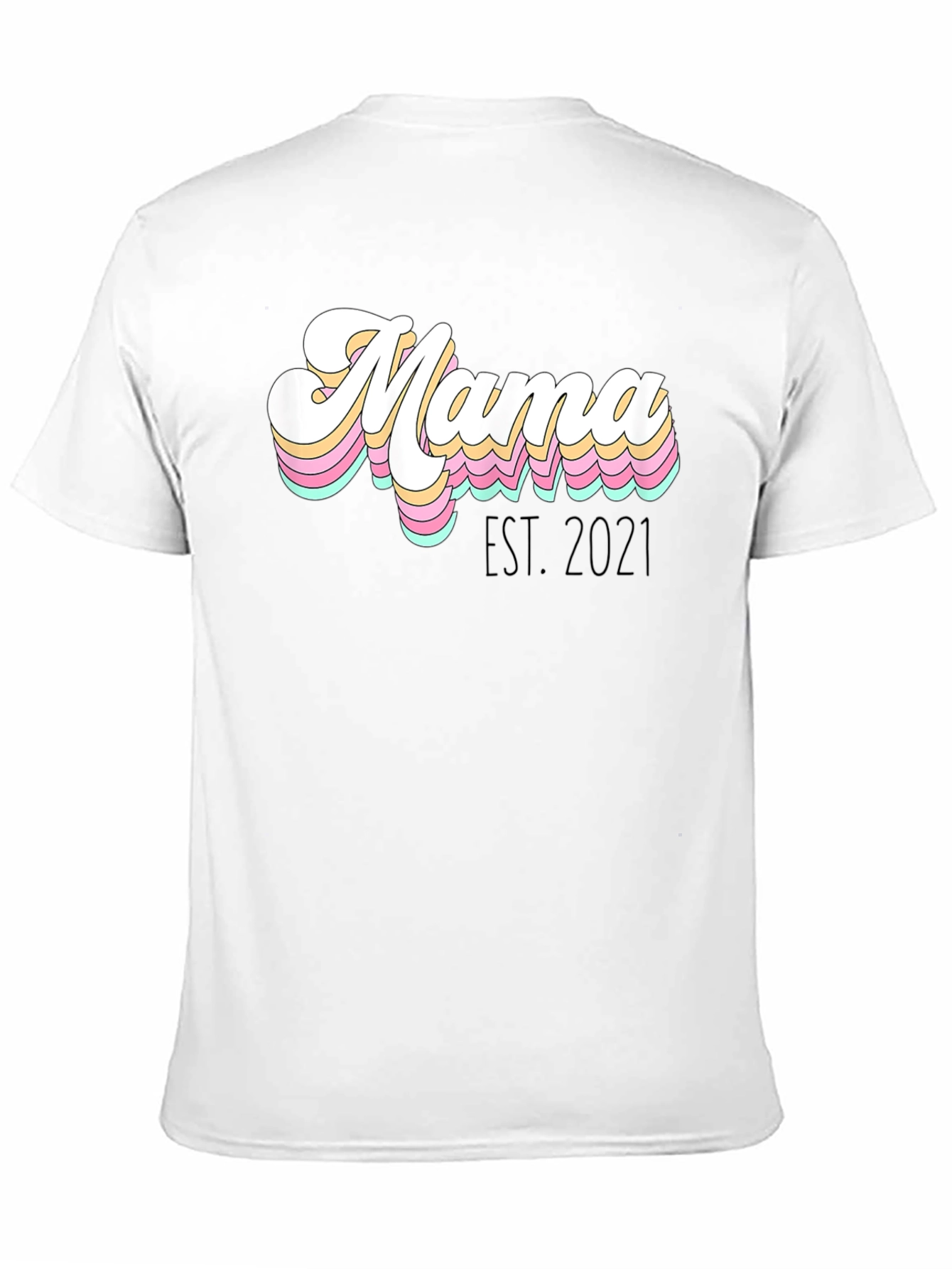 Retro Mama Est. 2021 Graphic Tee