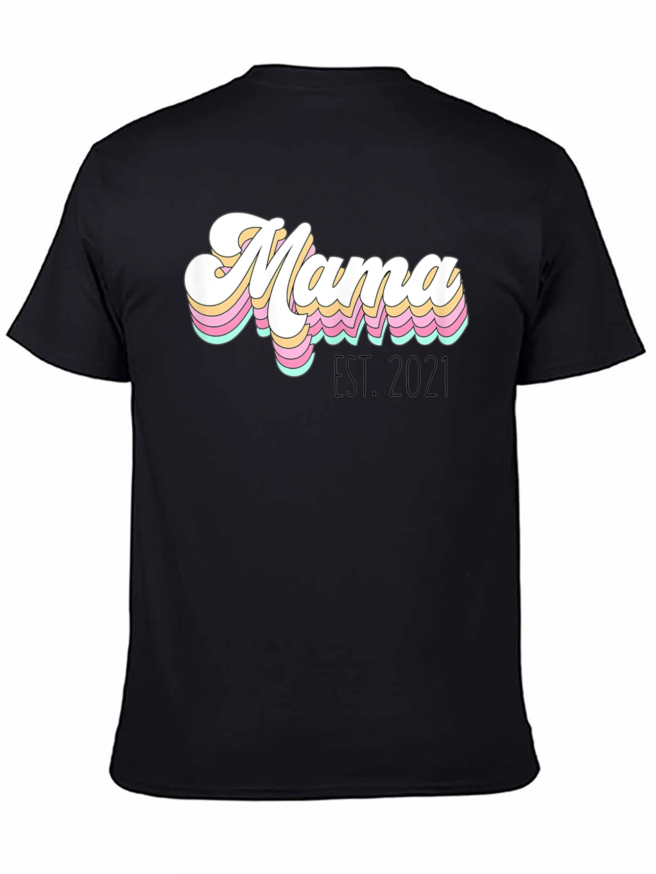 Retro Mama Est. 2021 Graphic Tee