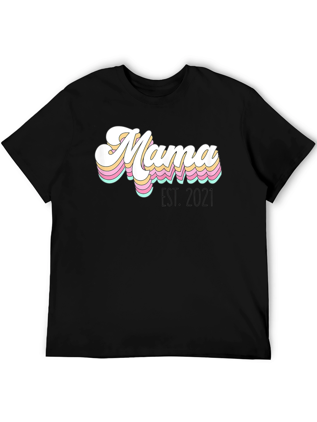 Retro Mama Est. 2021 Graphic Tee