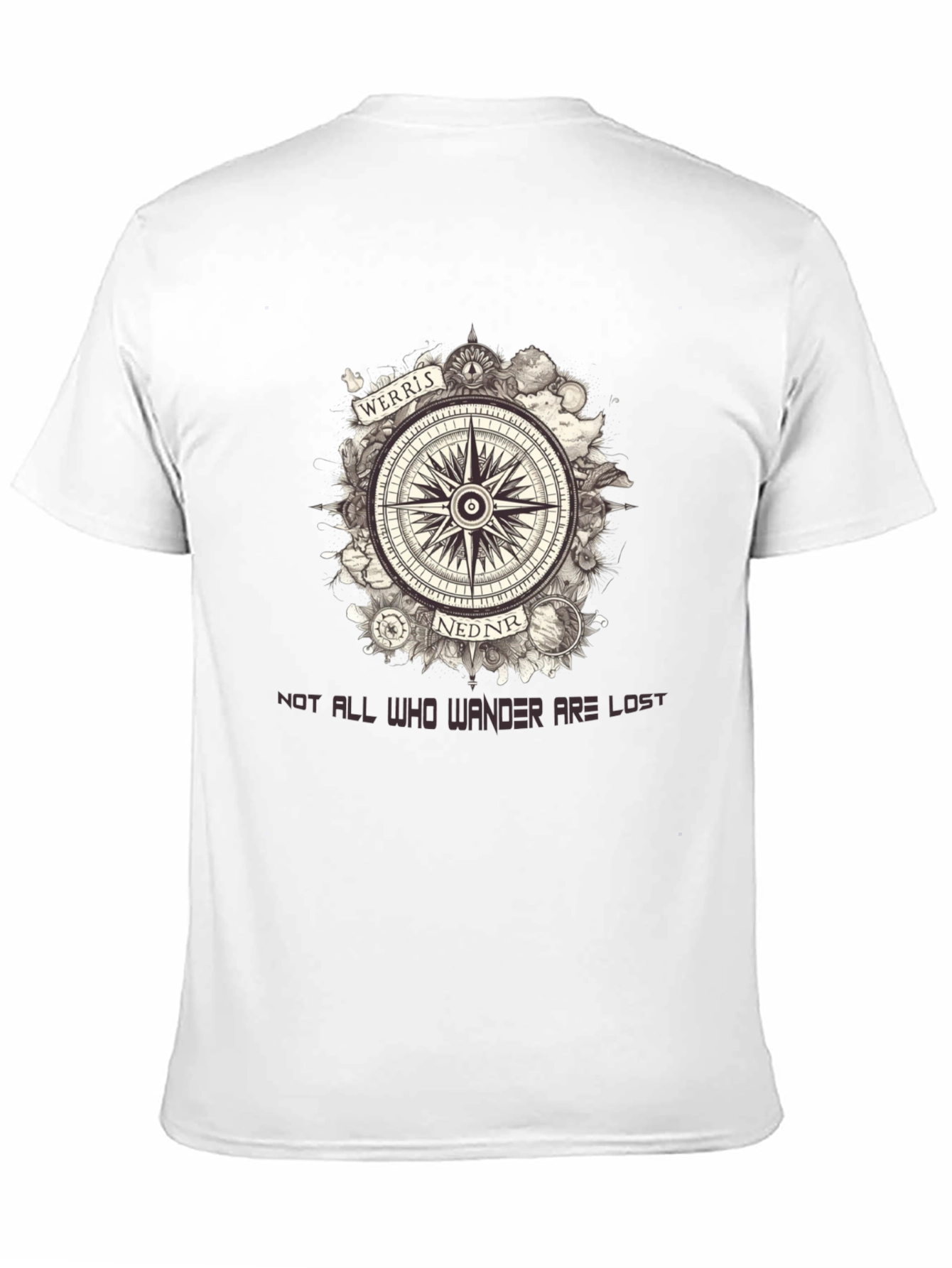 Werris Nednr Compass Graphic Tee - Wanderlust Edition