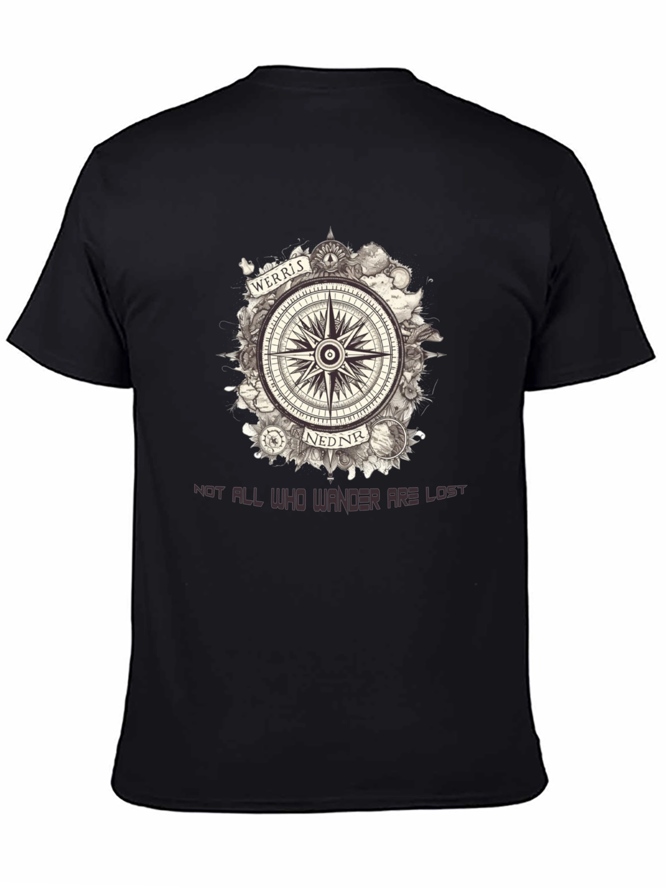 Werris Nednr Compass Graphic Tee - Wanderlust Edition