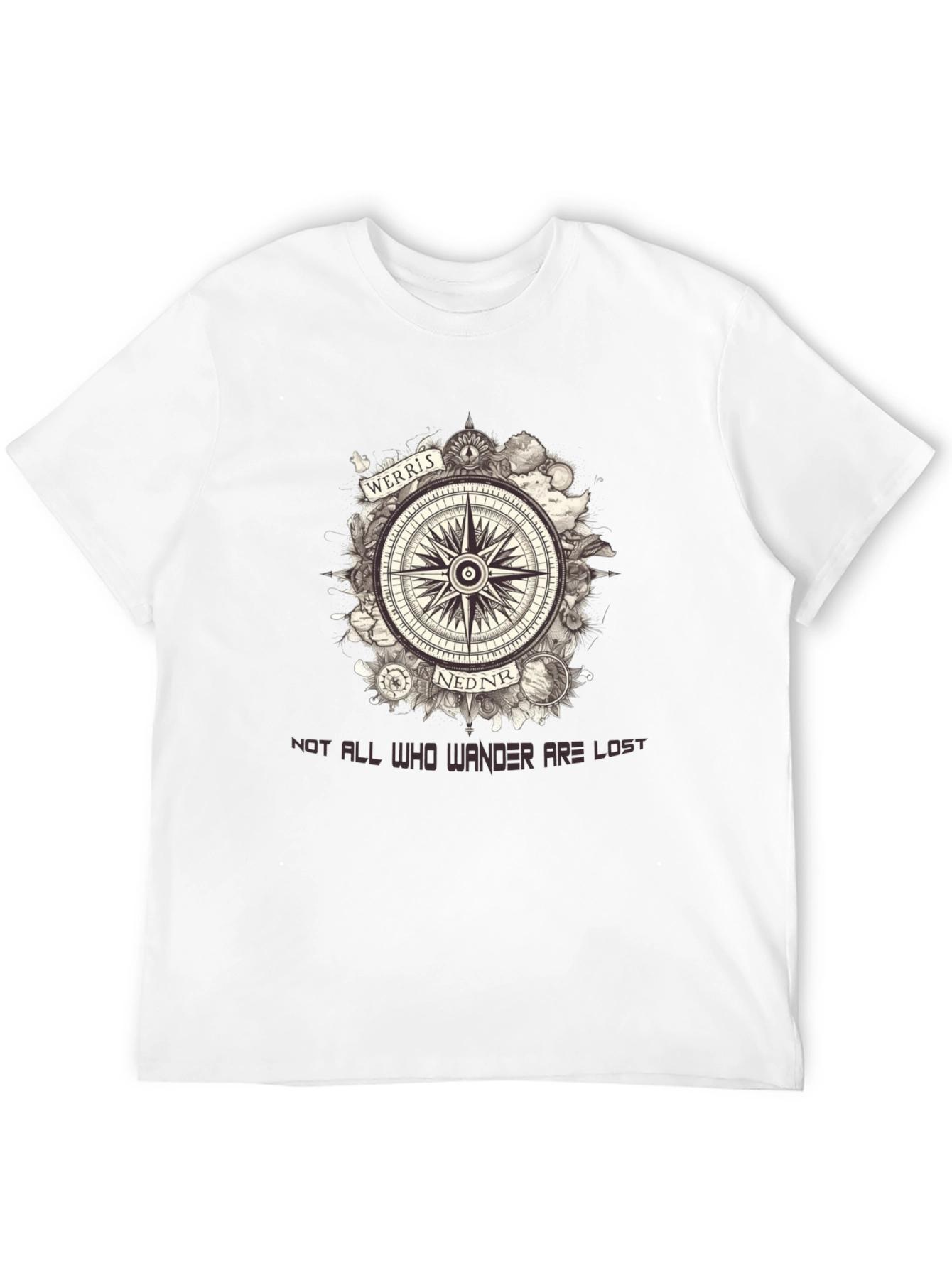 Werris Nednr Compass Graphic Tee - Wanderlust Edition