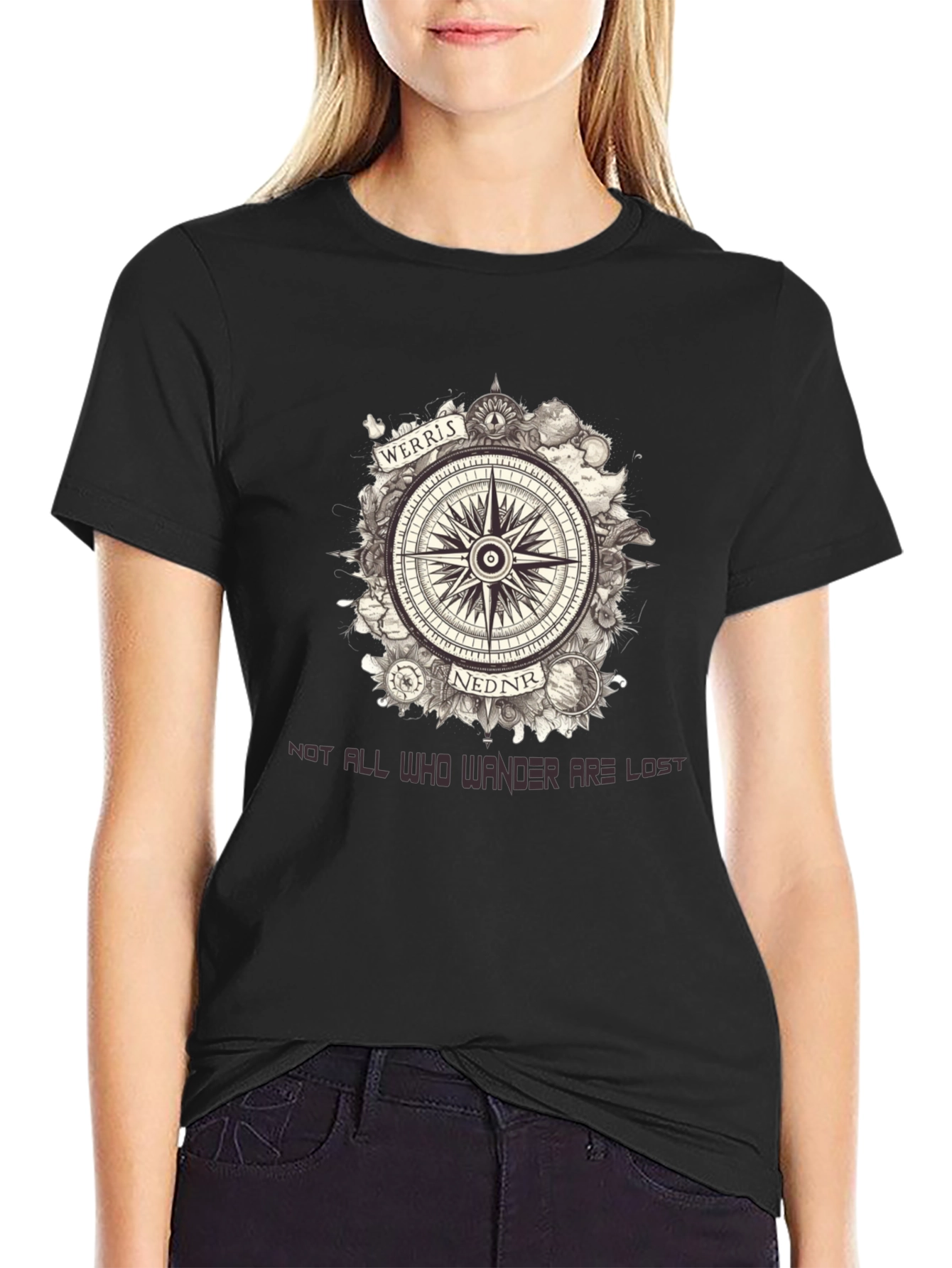 Werris Nednr Compass Graphic Tee - Wanderlust Edition