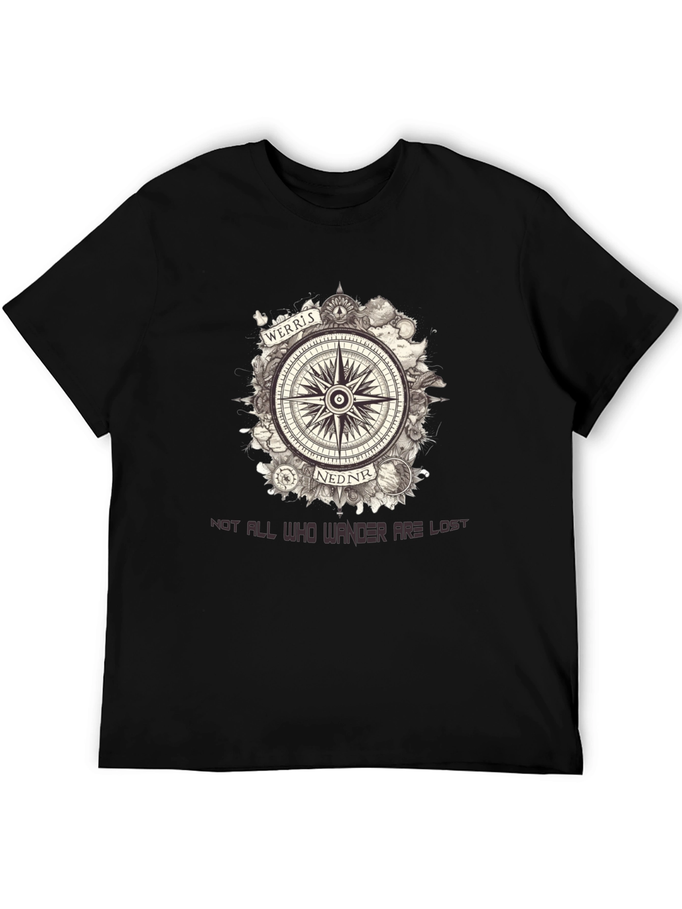 Werris Nednr Compass Graphic Tee - Wanderlust Edition