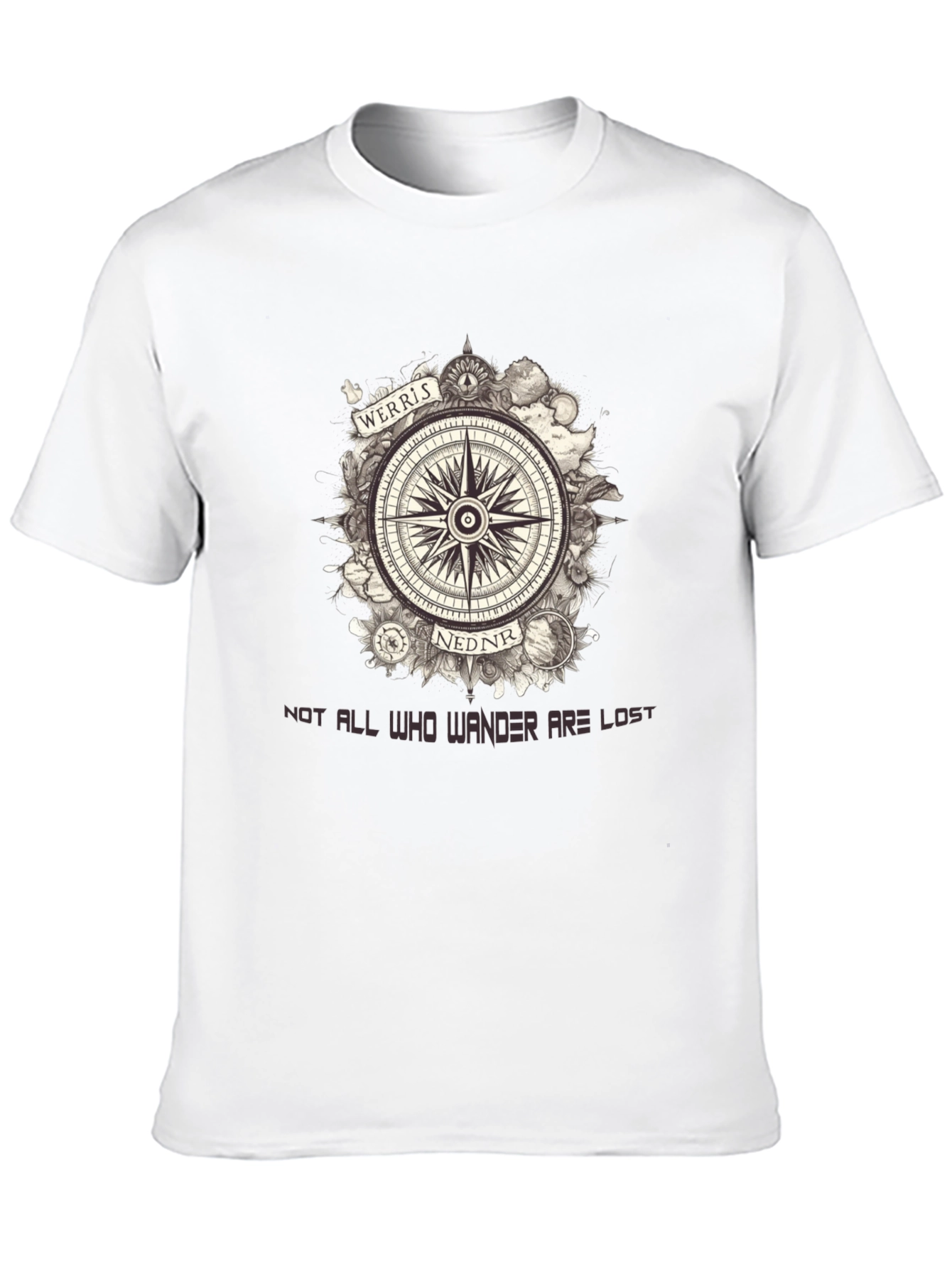 Werris Nednr Compass Graphic Tee - Wanderlust Edition