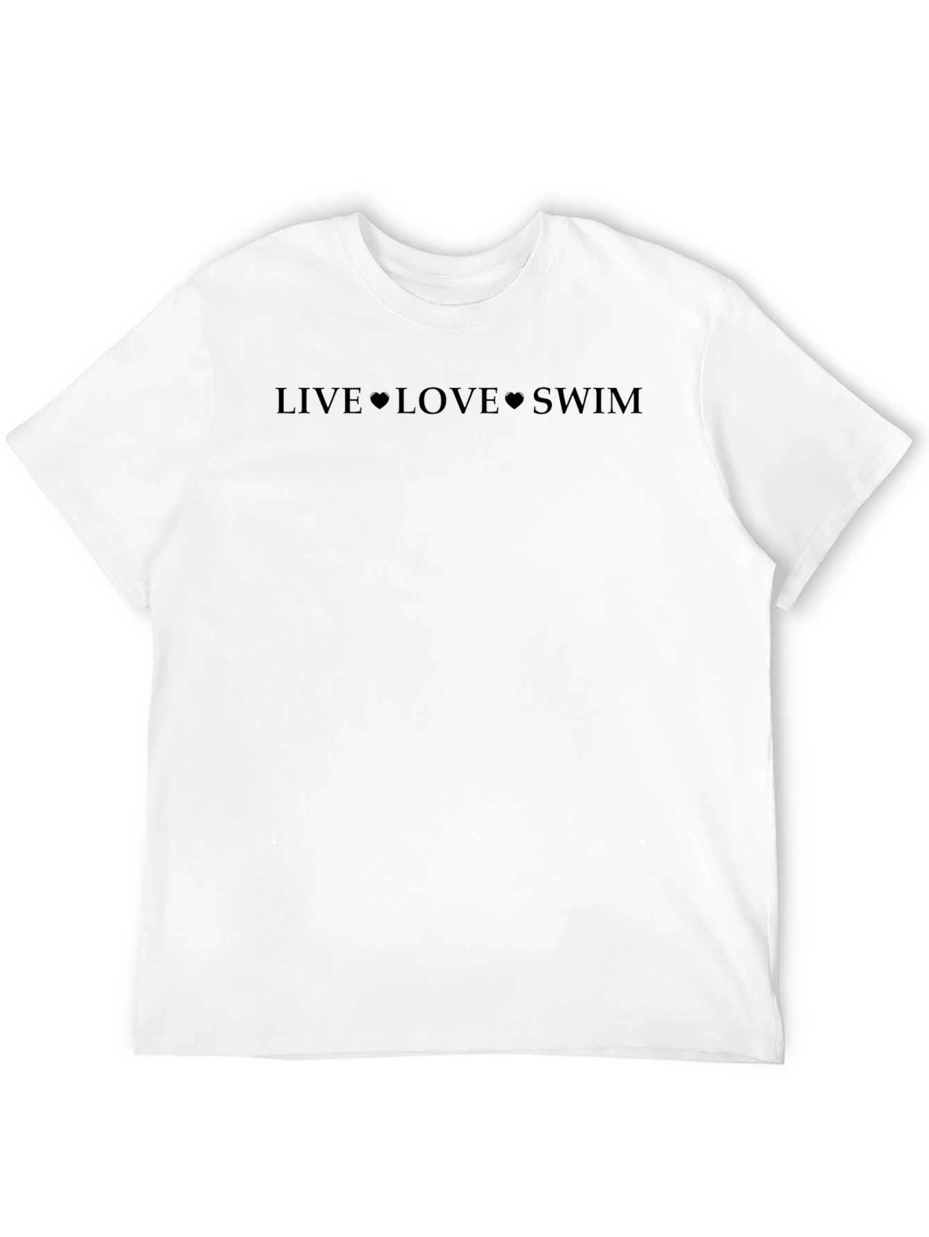 Live Love Swim Black Graphic T-Shirt