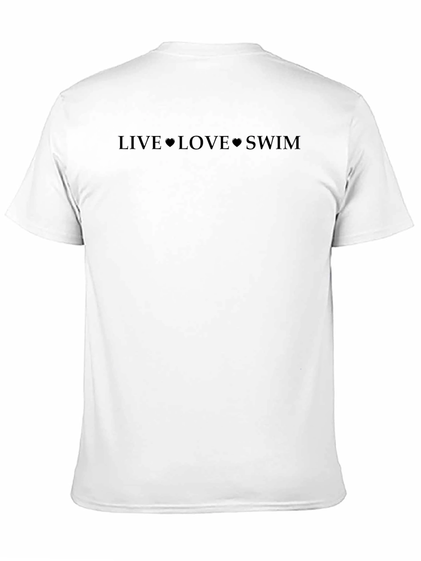 Live Love Swim Black Graphic T-Shirt