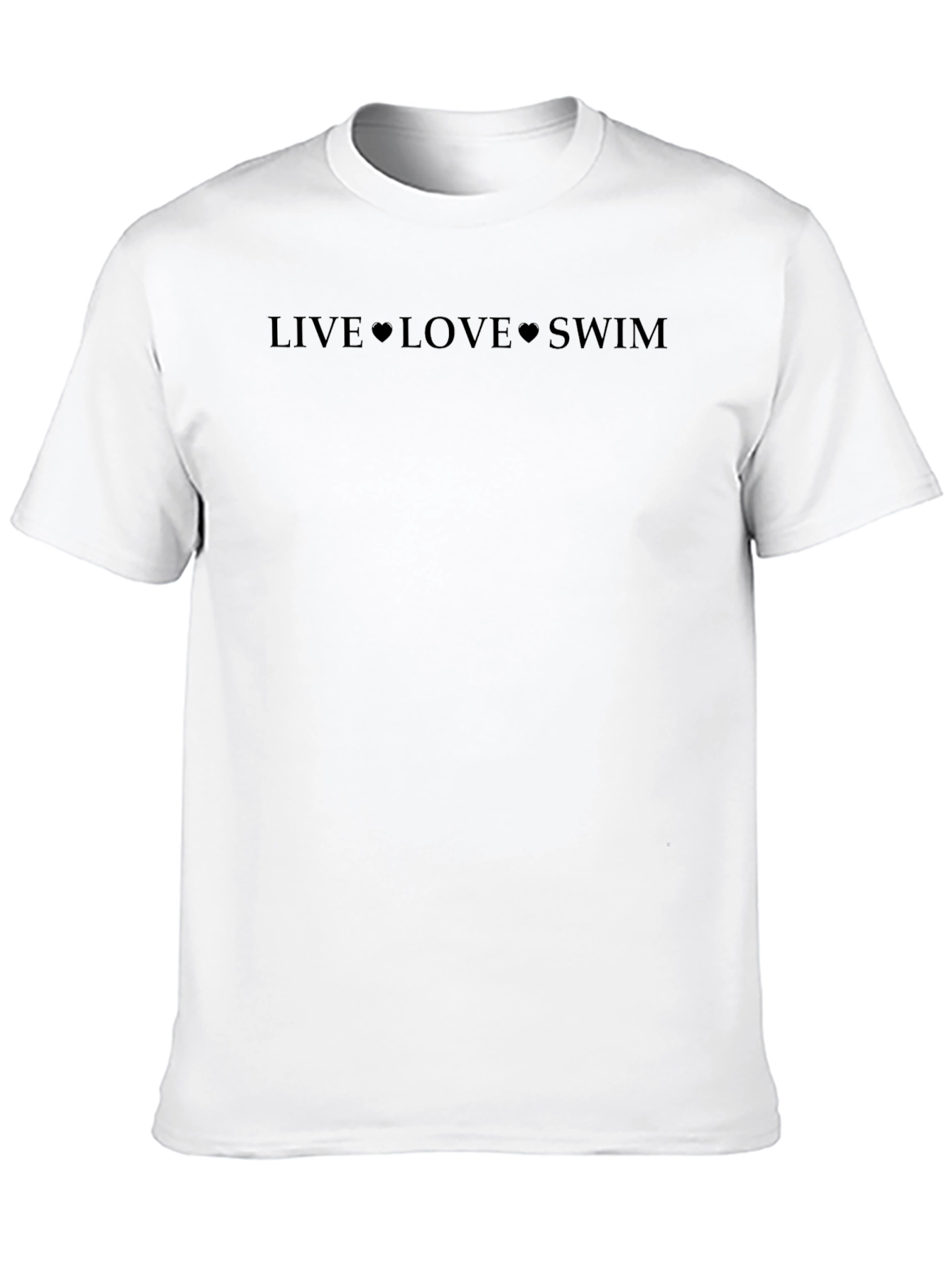 Live Love Swim Black Graphic T-Shirt