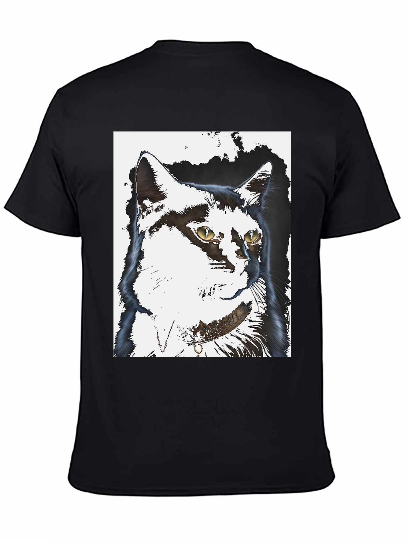 Cool Cat Graphic Black T-Shirt