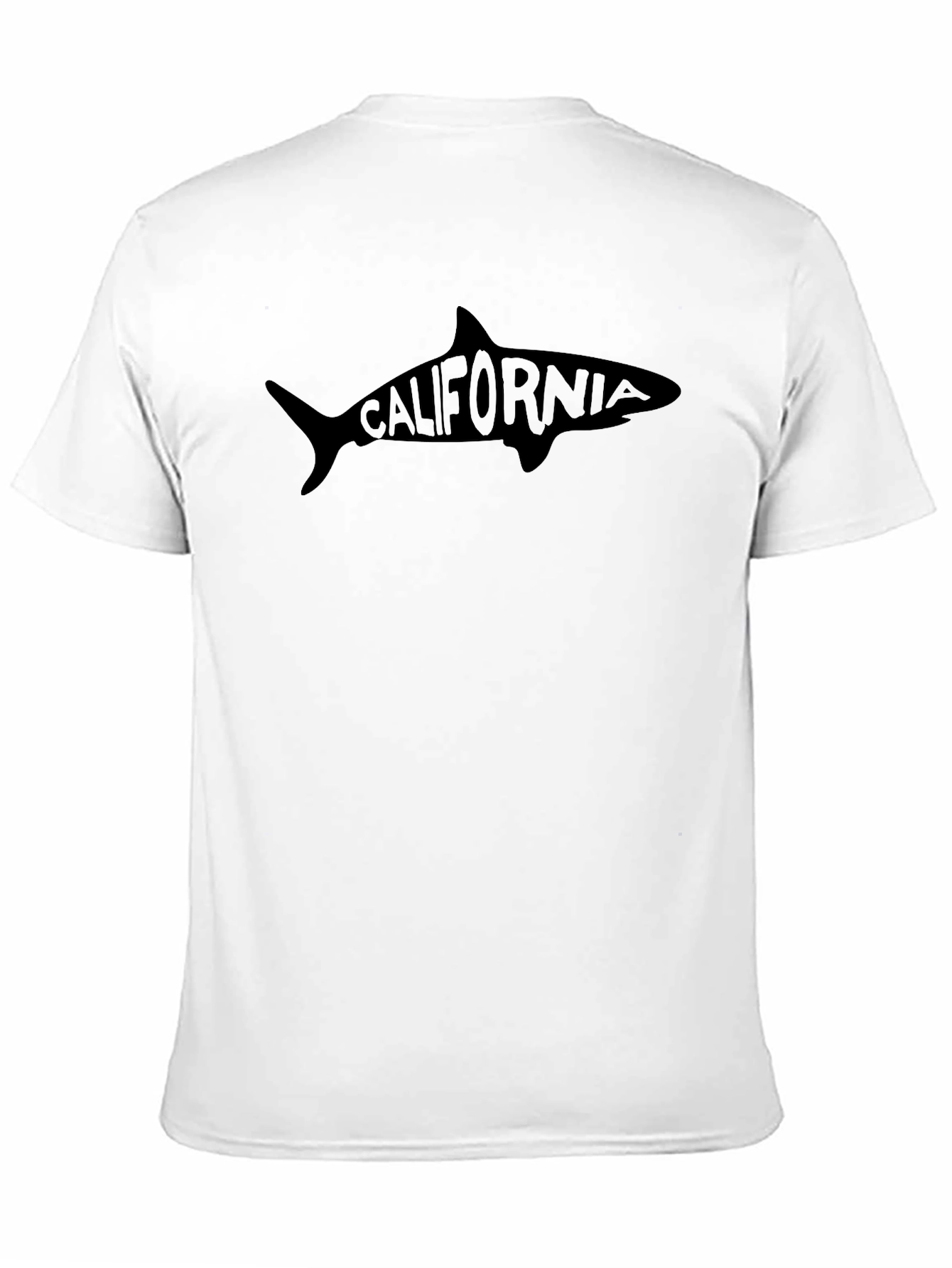 California Shark Graphic T-Shirt - Black