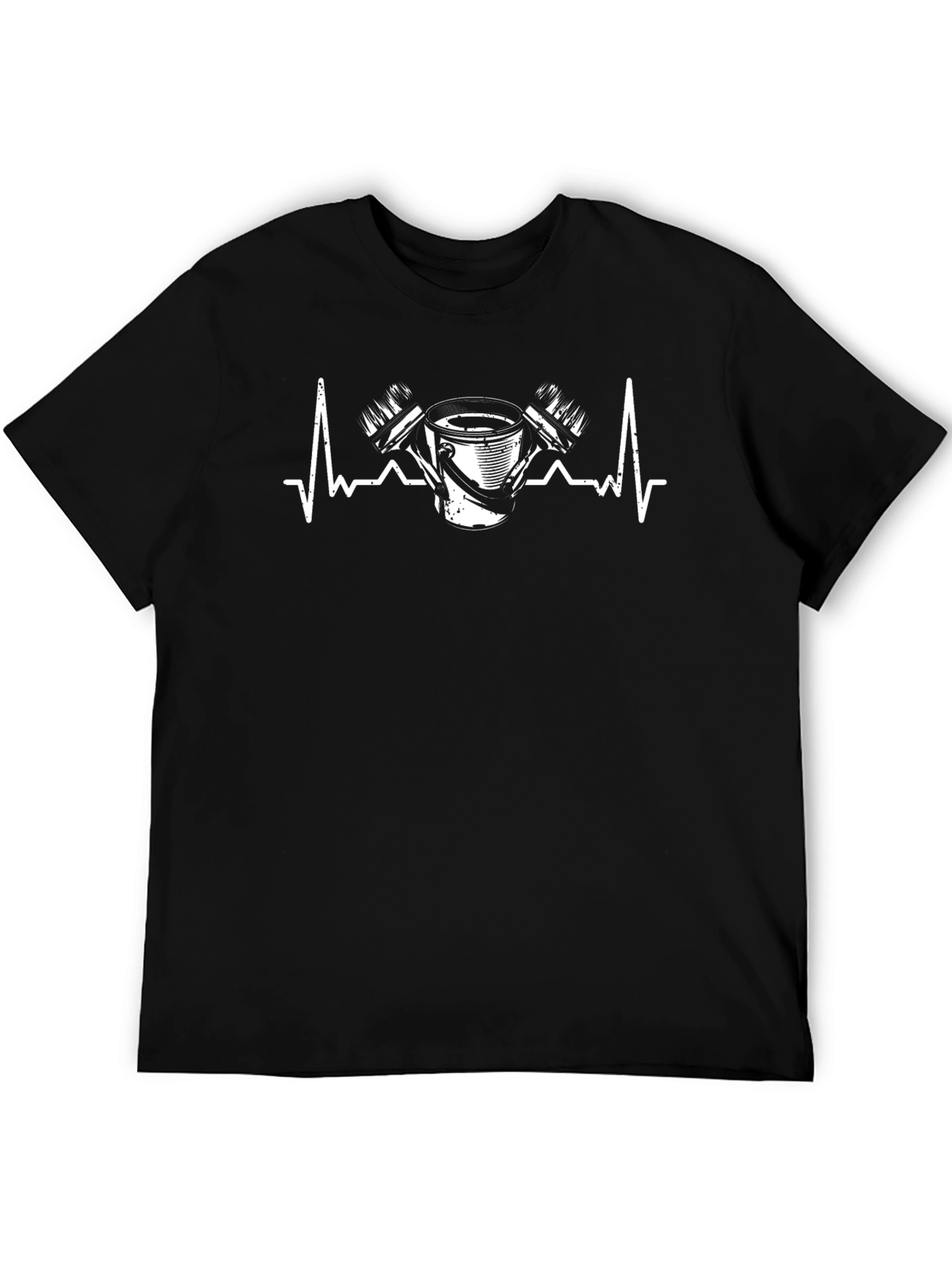 Painters Heartbeat Black Graphic Tee