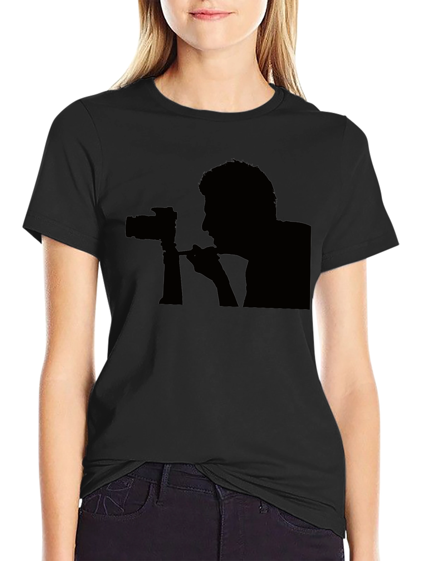 Photographer Silhouette Graphic T-Shirt