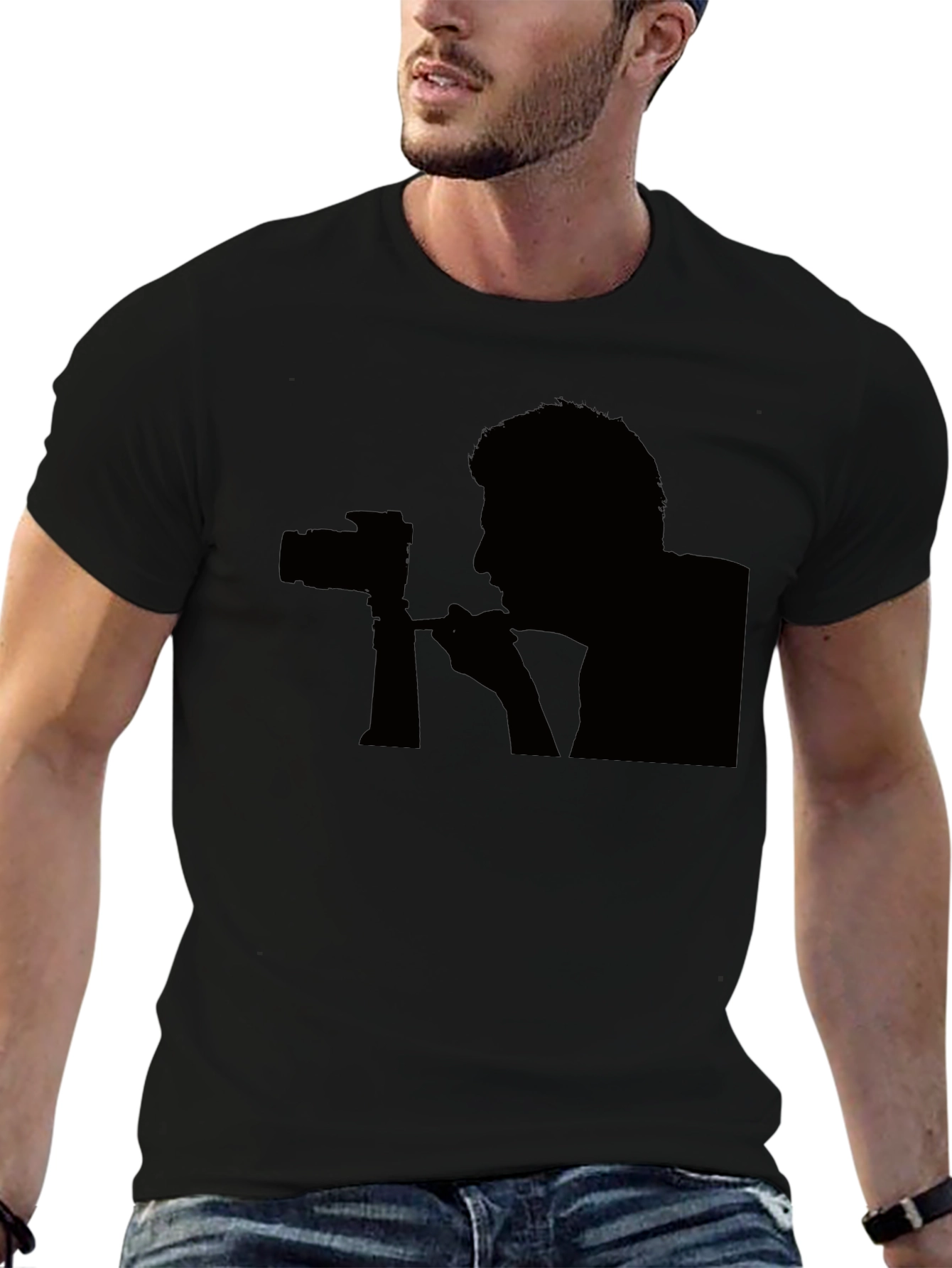 Photographer Silhouette Graphic T-Shirt
