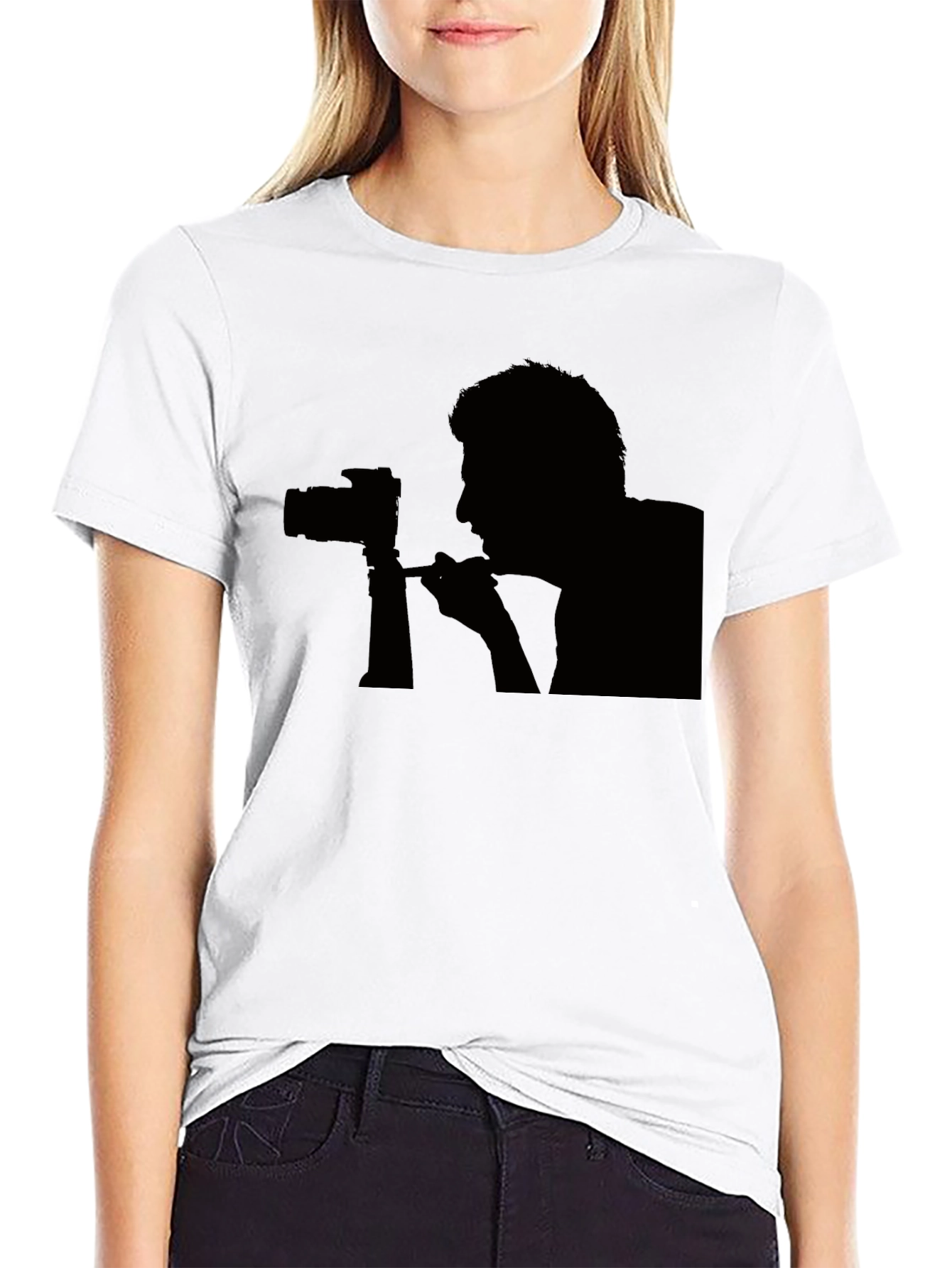Photographer Silhouette Graphic T-Shirt
