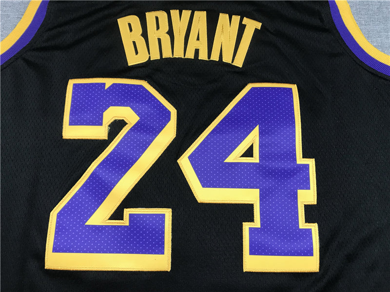 Men's Los Angeles Lakers Kobe Bryant #24 Black 2020/21 Swingman Player Jerseys