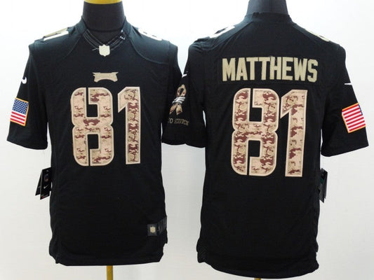 Men's Philadelphia Eagles Jordan Matthews #81 Black Game Jerseys