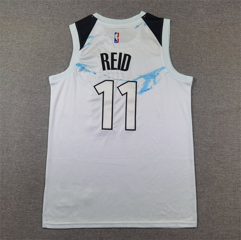Men's Minnesota Timberwolves Naz Reid #11 White 2024/25 Swingman Player Jerseys - City Edition