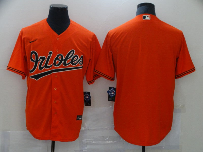 Men's Baltimore Orioles Orange Alternate Replica Blank Jerseys