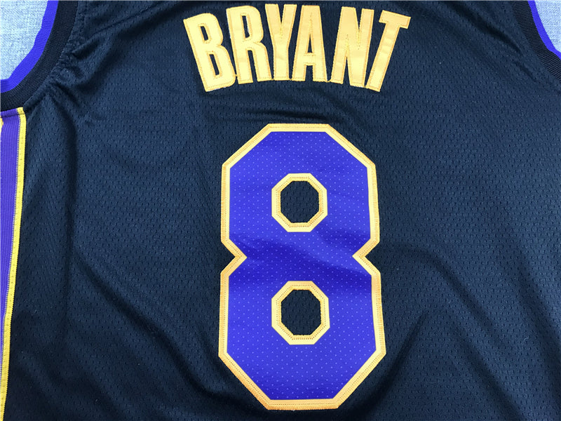 Men's Los Angeles Lakers Kobe Bryant Black #8 Swingman Player Jerseys