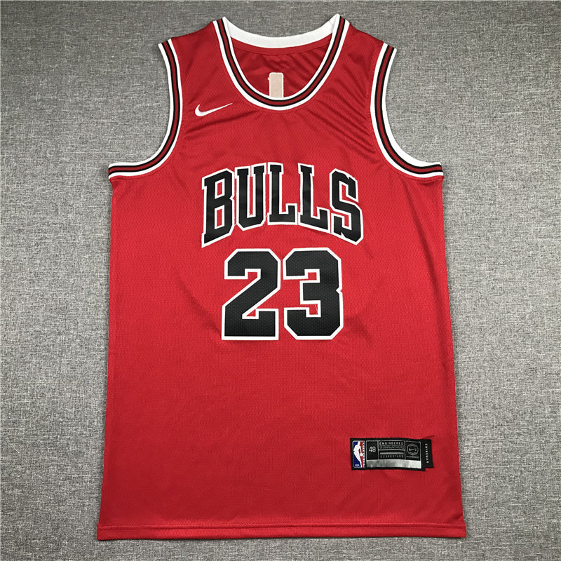 Men's Chicago Bulls Michael Jordan #23 Red Fast Break Replica Player Jerseys