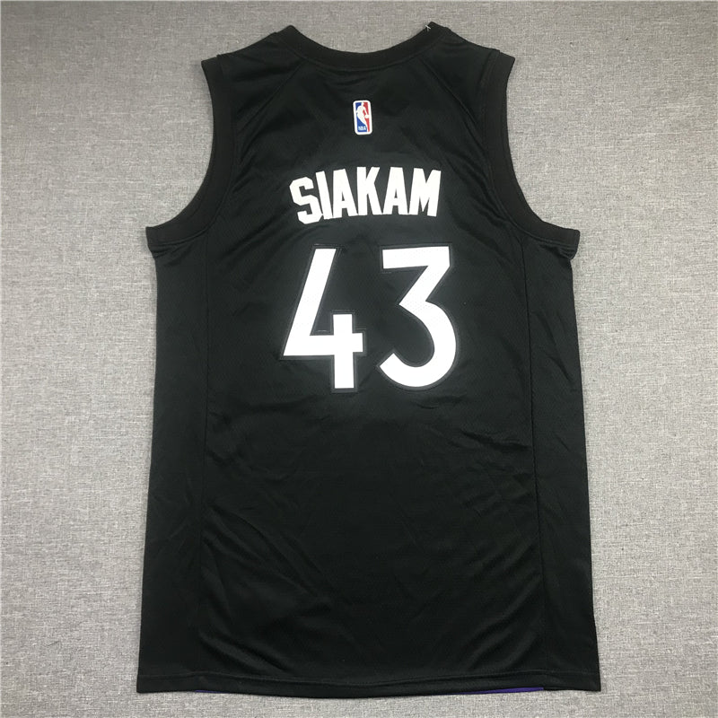 Men's Toronto Raptors Pascal Siakam Black/Purple 2020/21 Swingman Player Jerseys