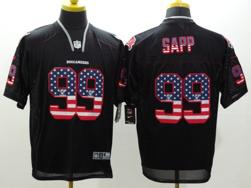 Men's Tampa Bay Buccaneers Warren Sapp #99 Black Game Jerseys