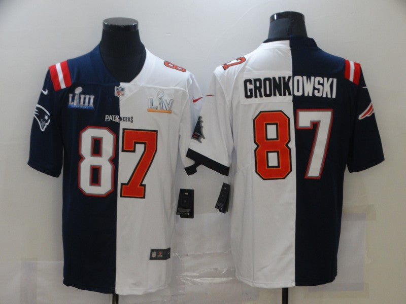 Men's Tampa Bay Buccaneers Rob Gronkowski #87 Blue/White Game Jerseys