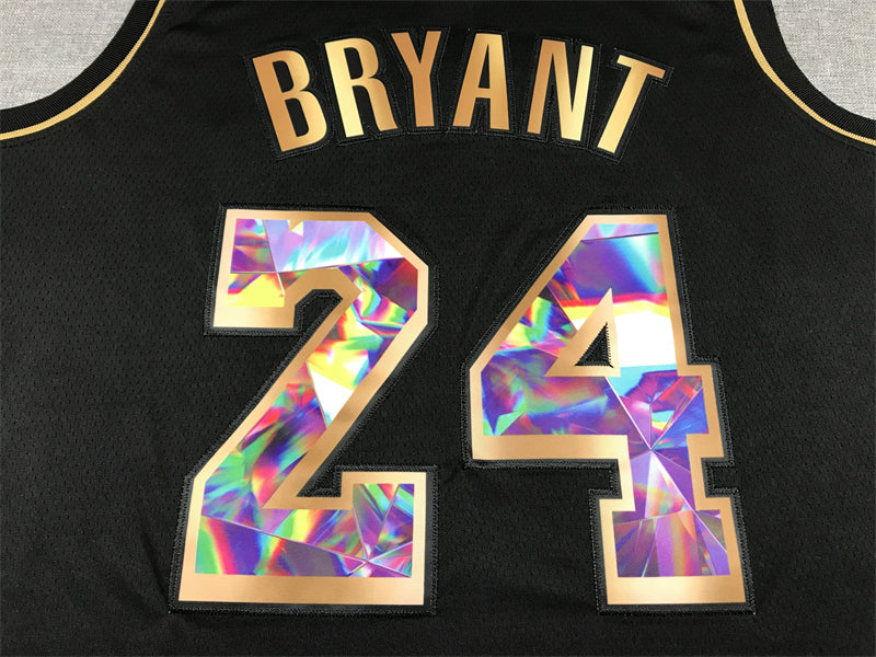 Men's Los Angeles Lakers Kobe Bryant #24 Black Swingman Jerseys