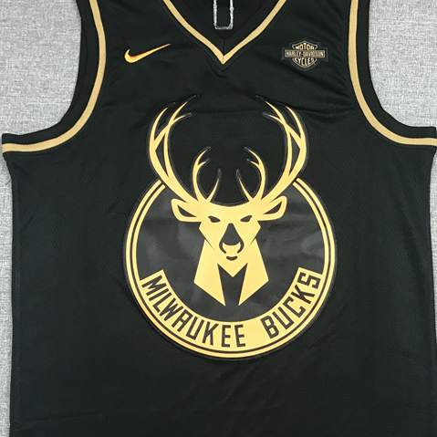 Men's Milwaukee Bucks Giannis Antetokounmpo #34 Black Swingman Player Jerseys