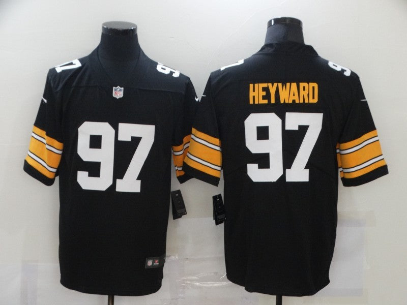 Men's Pittsburgh Steelers Cameron Heyward #97 Black Player Game Jerseys